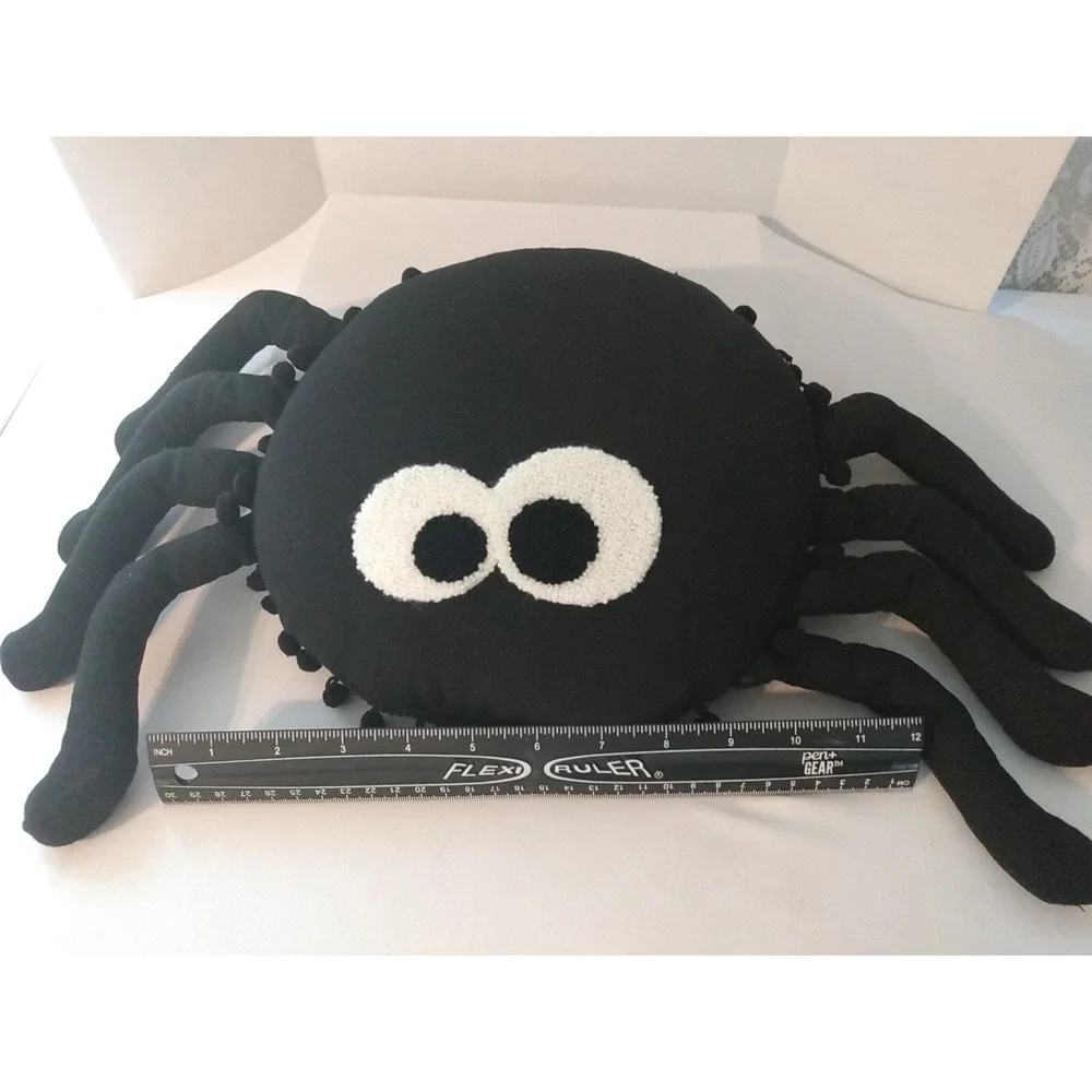 Spider Plushie - Spider Pillow, Halloween Decor Spooky Handmade